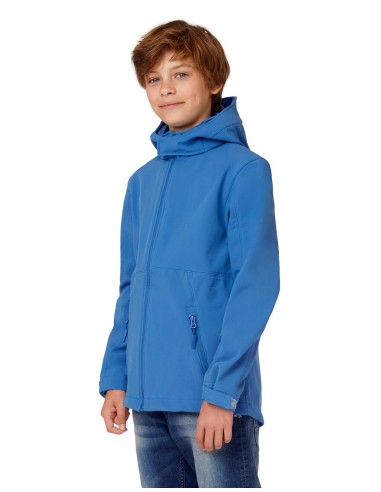 B-JK969-Kids Hooded Softshell Jacket